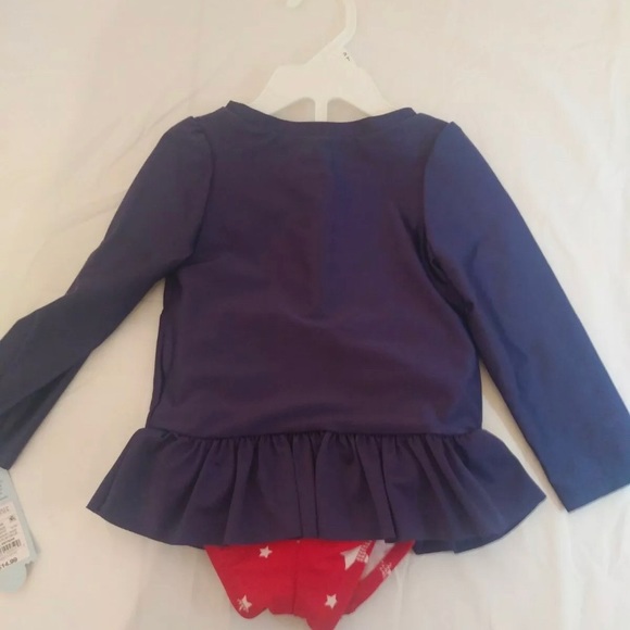 Girls Unicorn Rash Guard Bathing Suit ~ NEW - Picture 3 of 4